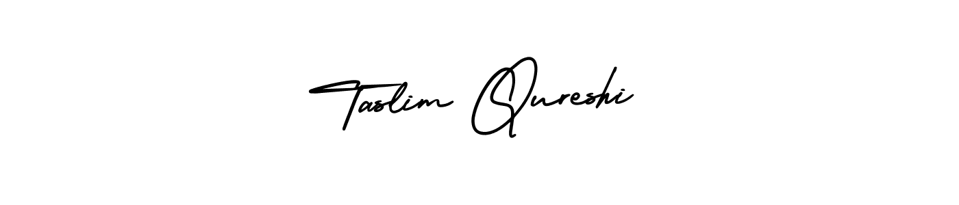 Make a short Taslim Qureshi signature style. Manage your documents anywhere anytime using AmerikaSignatureDemo-Regular. Create and add eSignatures, submit forms, share and send files easily. Taslim Qureshi signature style 3 images and pictures png