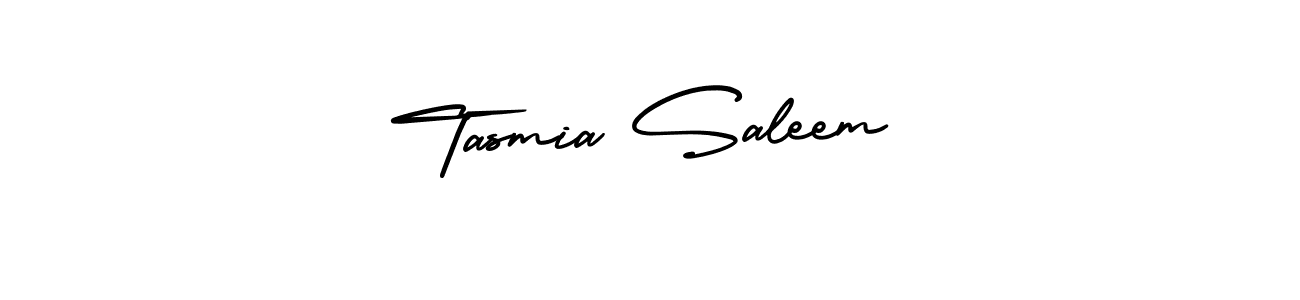 Create a beautiful signature design for name Tasmia Saleem. With this signature (AmerikaSignatureDemo-Regular) fonts, you can make a handwritten signature for free. Tasmia Saleem signature style 3 images and pictures png