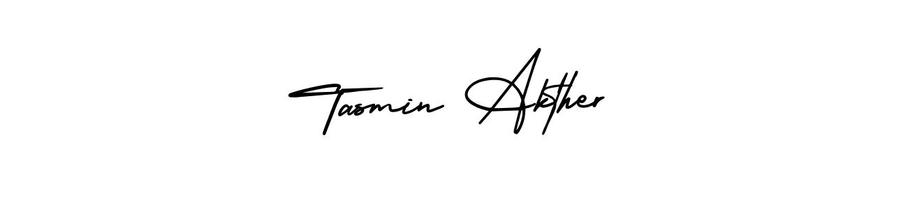 How to make Tasmin Akther signature? AmerikaSignatureDemo-Regular is a professional autograph style. Create handwritten signature for Tasmin Akther name. Tasmin Akther signature style 3 images and pictures png