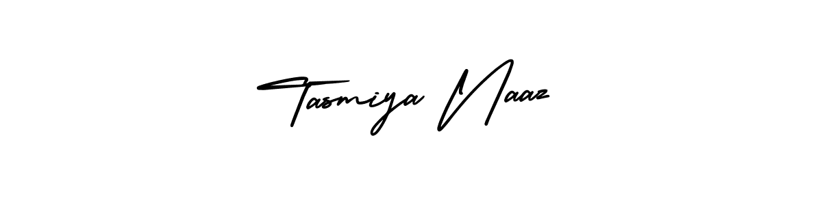 This is the best signature style for the Tasmiya Naaz name. Also you like these signature font (AmerikaSignatureDemo-Regular). Mix name signature. Tasmiya Naaz signature style 3 images and pictures png