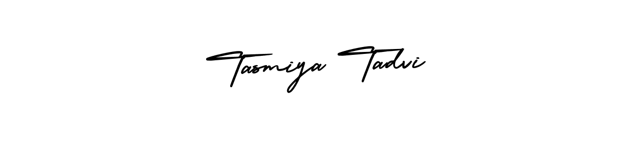This is the best signature style for the Tasmiya Tadvi name. Also you like these signature font (AmerikaSignatureDemo-Regular). Mix name signature. Tasmiya Tadvi signature style 3 images and pictures png