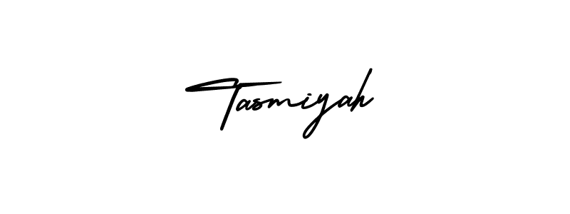 Make a beautiful signature design for name Tasmiyah. With this signature (AmerikaSignatureDemo-Regular) style, you can create a handwritten signature for free. Tasmiyah signature style 3 images and pictures png