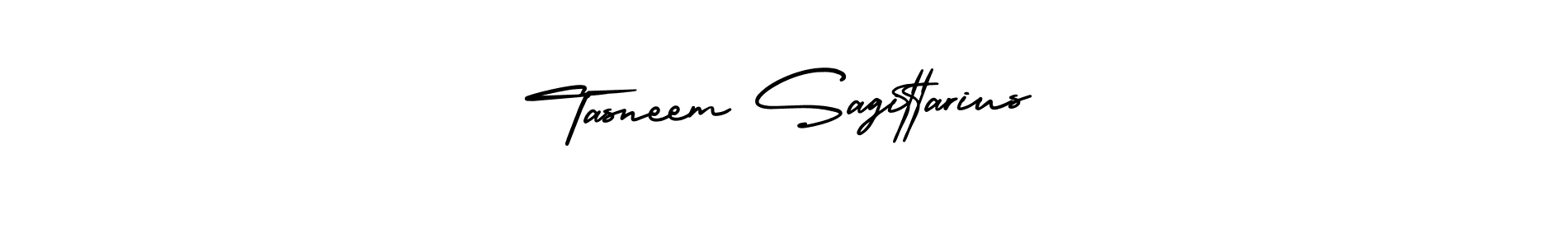 Make a beautiful signature design for name Tasneem Sagittarius. With this signature (AmerikaSignatureDemo-Regular) style, you can create a handwritten signature for free. Tasneem Sagittarius signature style 3 images and pictures png