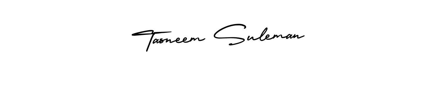 Also we have Tasneem Suleman name is the best signature style. Create professional handwritten signature collection using AmerikaSignatureDemo-Regular autograph style. Tasneem Suleman signature style 3 images and pictures png