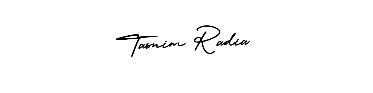 Also You can easily find your signature by using the search form. We will create Tasnim Radia name handwritten signature images for you free of cost using AmerikaSignatureDemo-Regular sign style. Tasnim Radia signature style 3 images and pictures png