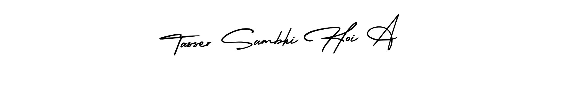 Make a short Tasser Sambhi Hoi A signature style. Manage your documents anywhere anytime using AmerikaSignatureDemo-Regular. Create and add eSignatures, submit forms, share and send files easily. Tasser Sambhi Hoi A signature style 3 images and pictures png