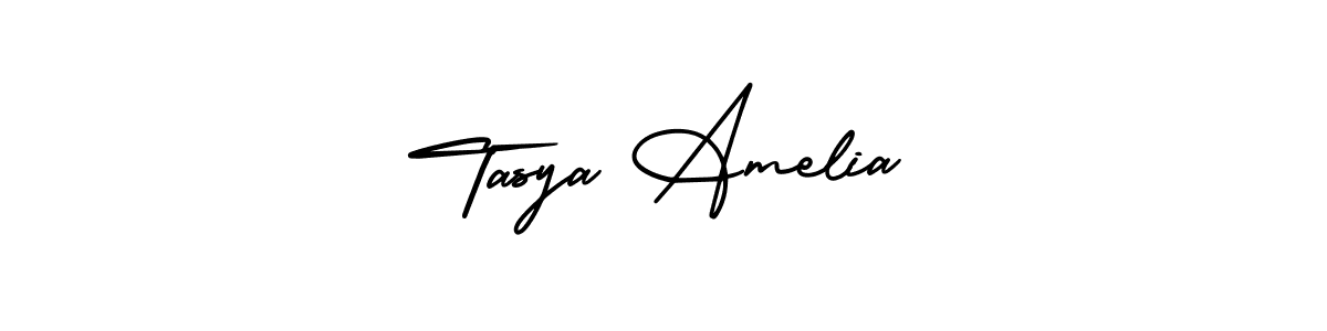 Use a signature maker to create a handwritten signature online. With this signature software, you can design (AmerikaSignatureDemo-Regular) your own signature for name Tasya Amelia. Tasya Amelia signature style 3 images and pictures png