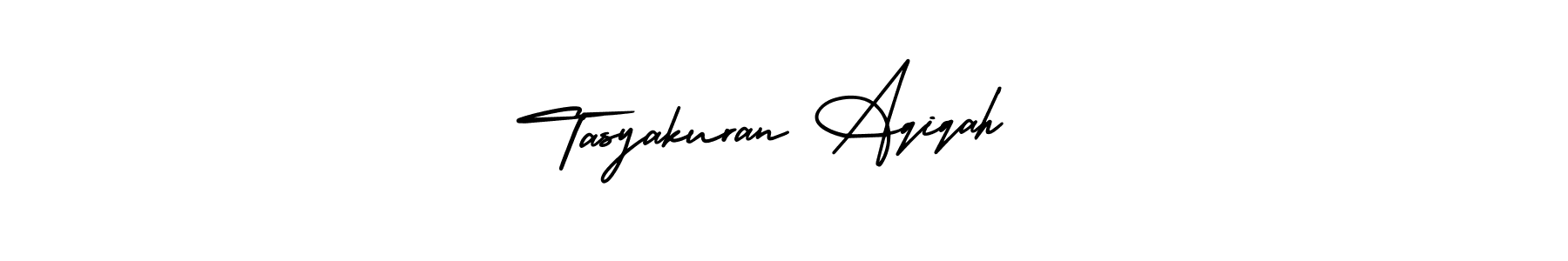 Also You can easily find your signature by using the search form. We will create Tasyakuran Aqiqah  name handwritten signature images for you free of cost using AmerikaSignatureDemo-Regular sign style. Tasyakuran Aqiqah  signature style 3 images and pictures png