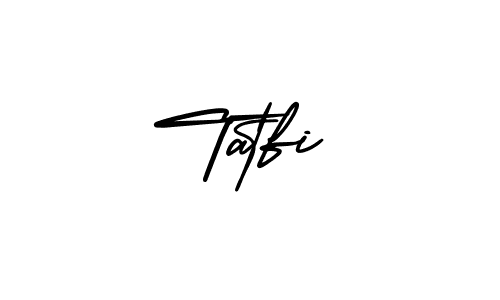 Create a beautiful signature design for name Tatfi. With this signature (AmerikaSignatureDemo-Regular) fonts, you can make a handwritten signature for free. Tatfi signature style 3 images and pictures png