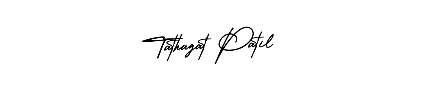 You should practise on your own different ways (AmerikaSignatureDemo-Regular) to write your name (Tathagat Patil) in signature. don't let someone else do it for you. Tathagat Patil signature style 3 images and pictures png