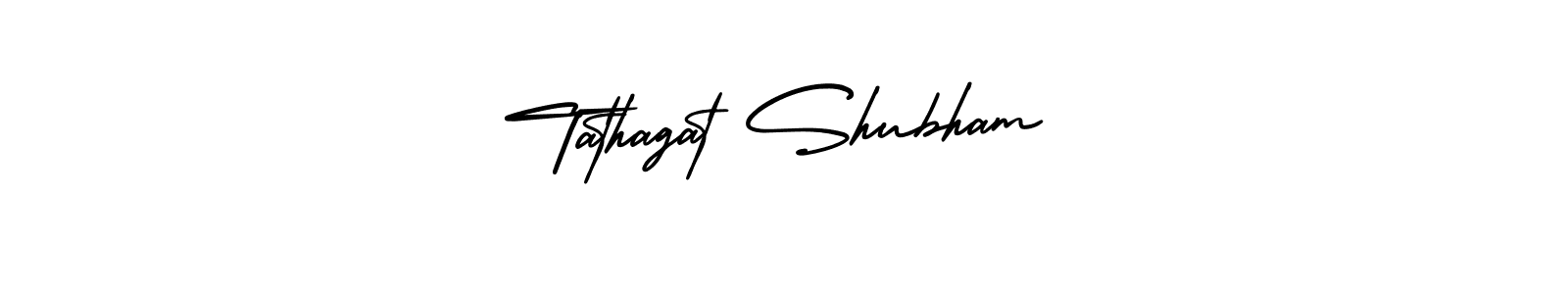 Make a beautiful signature design for name Tathagat Shubham. With this signature (AmerikaSignatureDemo-Regular) style, you can create a handwritten signature for free. Tathagat Shubham signature style 3 images and pictures png