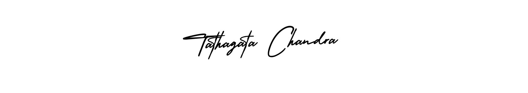 Make a beautiful signature design for name Tathagata Chandra. With this signature (AmerikaSignatureDemo-Regular) style, you can create a handwritten signature for free. Tathagata Chandra signature style 3 images and pictures png