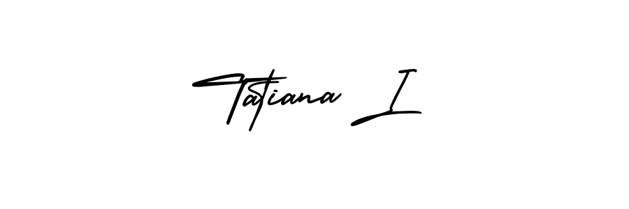 Tatiana I stylish signature style. Best Handwritten Sign (AmerikaSignatureDemo-Regular) for my name. Handwritten Signature Collection Ideas for my name Tatiana I. Tatiana I signature style 3 images and pictures png