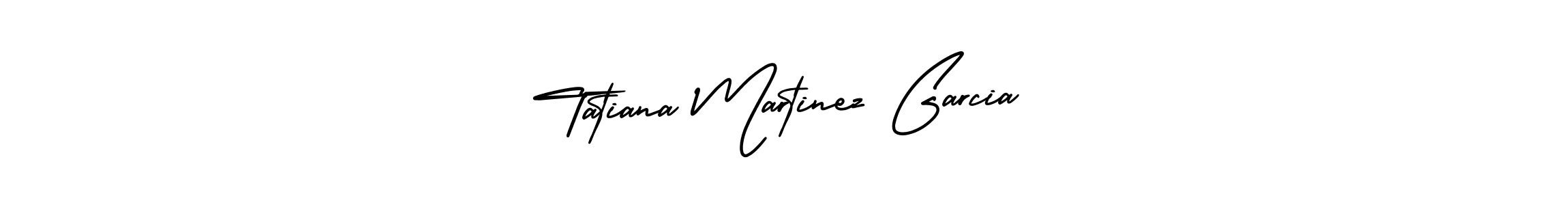 This is the best signature style for the Tatiana Martinez Garcia name. Also you like these signature font (AmerikaSignatureDemo-Regular). Mix name signature. Tatiana Martinez Garcia signature style 3 images and pictures png
