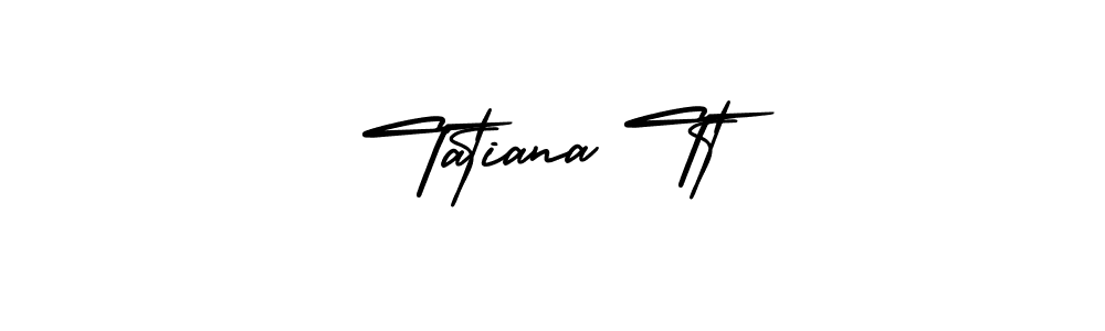 How to Draw Tatiana Tt signature style? AmerikaSignatureDemo-Regular is a latest design signature styles for name Tatiana Tt. Tatiana Tt signature style 3 images and pictures png