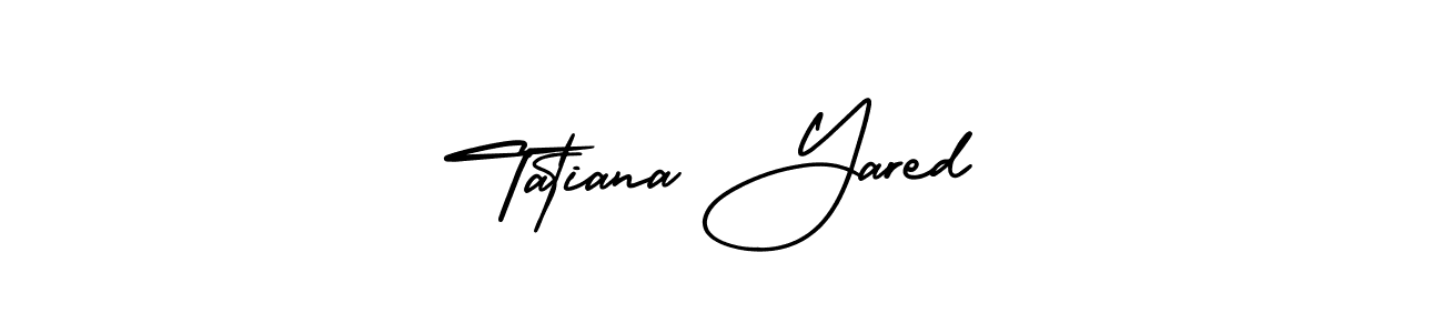 Also You can easily find your signature by using the search form. We will create Tatiana Yared name handwritten signature images for you free of cost using AmerikaSignatureDemo-Regular sign style. Tatiana Yared signature style 3 images and pictures png