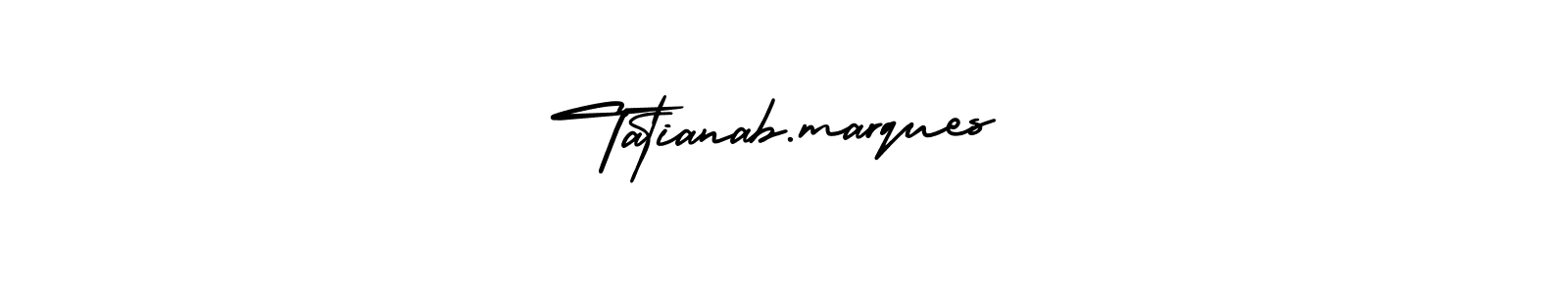 How to Draw Tatianab.marques signature style? AmerikaSignatureDemo-Regular is a latest design signature styles for name Tatianab.marques. Tatianab.marques signature style 3 images and pictures png