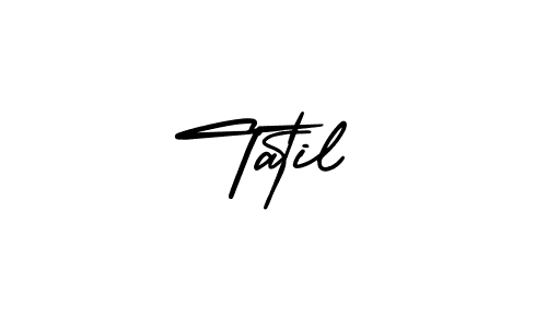 It looks lik you need a new signature style for name Tatil. Design unique handwritten (AmerikaSignatureDemo-Regular) signature with our free signature maker in just a few clicks. Tatil signature style 3 images and pictures png