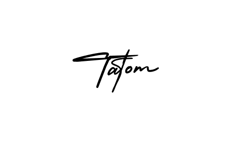 Make a beautiful signature design for name Tatom. Use this online signature maker to create a handwritten signature for free. Tatom signature style 3 images and pictures png