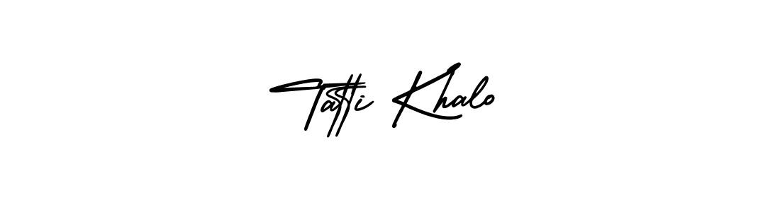 Tatti Khalo stylish signature style. Best Handwritten Sign (AmerikaSignatureDemo-Regular) for my name. Handwritten Signature Collection Ideas for my name Tatti Khalo. Tatti Khalo signature style 3 images and pictures png