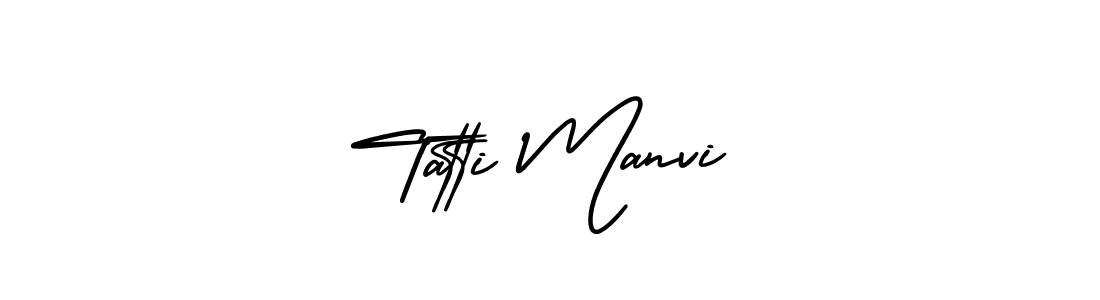 Create a beautiful signature design for name Tatti Manvi. With this signature (AmerikaSignatureDemo-Regular) fonts, you can make a handwritten signature for free. Tatti Manvi signature style 3 images and pictures png