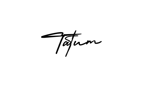 Use a signature maker to create a handwritten signature online. With this signature software, you can design (AmerikaSignatureDemo-Regular) your own signature for name Tatum. Tatum signature style 3 images and pictures png