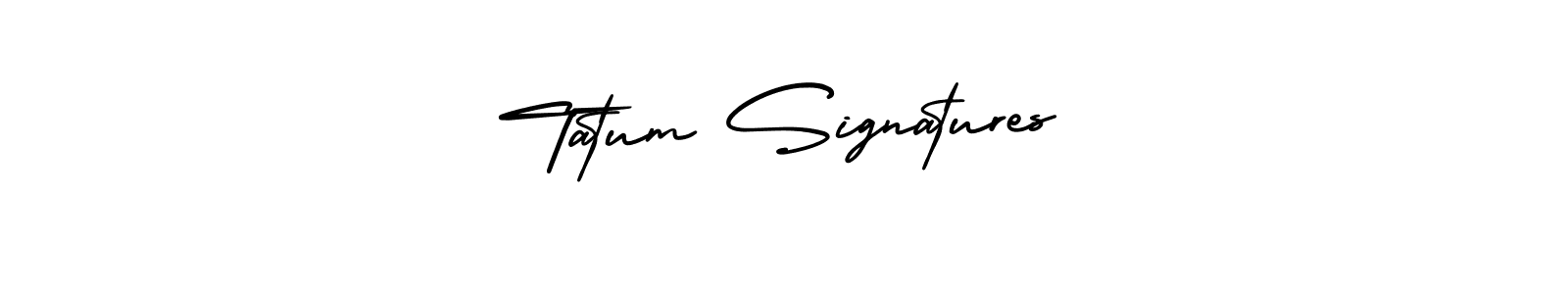Make a beautiful signature design for name Tatum Signatures. Use this online signature maker to create a handwritten signature for free. Tatum Signatures signature style 3 images and pictures png