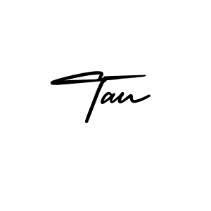 It looks lik you need a new signature style for name Tau. Design unique handwritten (AmerikaSignatureDemo-Regular) signature with our free signature maker in just a few clicks. Tau signature style 3 images and pictures png