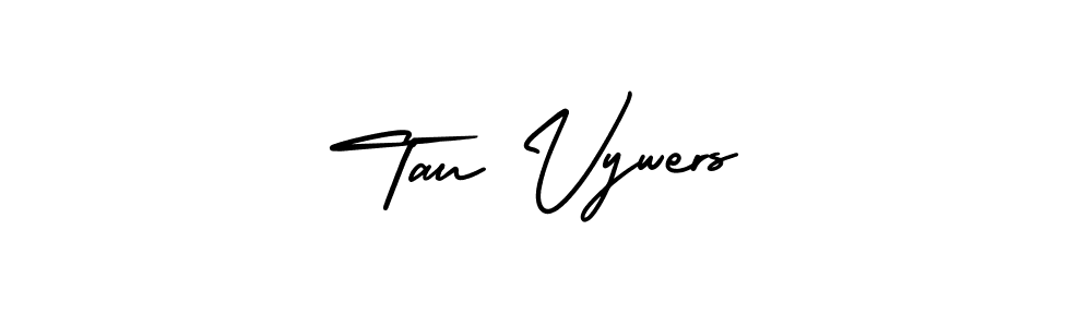 This is the best signature style for the Tau Vywers name. Also you like these signature font (AmerikaSignatureDemo-Regular). Mix name signature. Tau Vywers signature style 3 images and pictures png