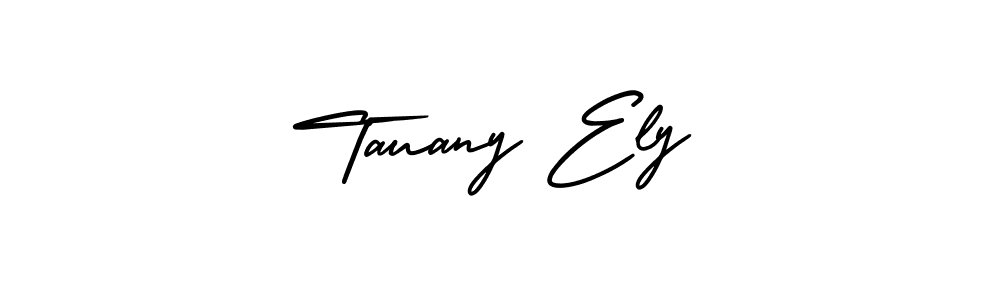 How to make Tauany Ely name signature. Use AmerikaSignatureDemo-Regular style for creating short signs online. This is the latest handwritten sign. Tauany Ely signature style 3 images and pictures png