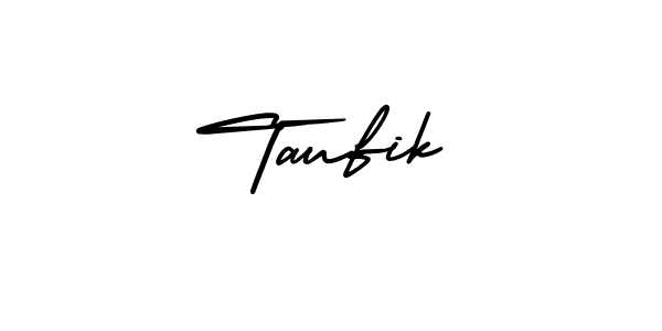 This is the best signature style for the Taufik name. Also you like these signature font (AmerikaSignatureDemo-Regular). Mix name signature. Taufik signature style 3 images and pictures png