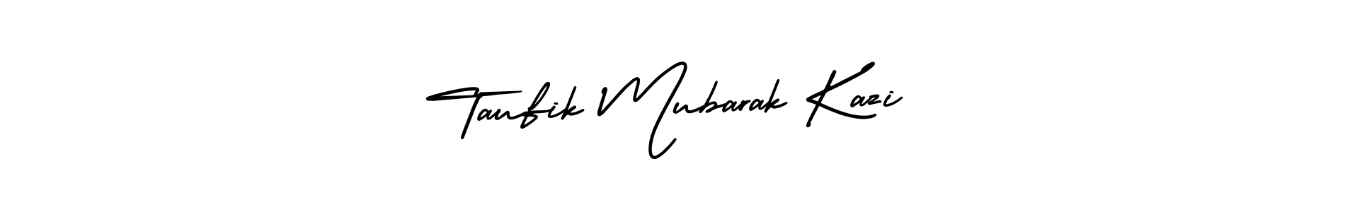 Create a beautiful signature design for name Taufik Mubarak Kazi. With this signature (AmerikaSignatureDemo-Regular) fonts, you can make a handwritten signature for free. Taufik Mubarak Kazi signature style 3 images and pictures png