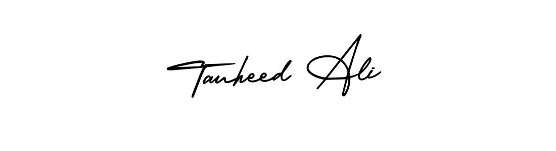 Make a short Tauheed Ali signature style. Manage your documents anywhere anytime using AmerikaSignatureDemo-Regular. Create and add eSignatures, submit forms, share and send files easily. Tauheed Ali signature style 3 images and pictures png
