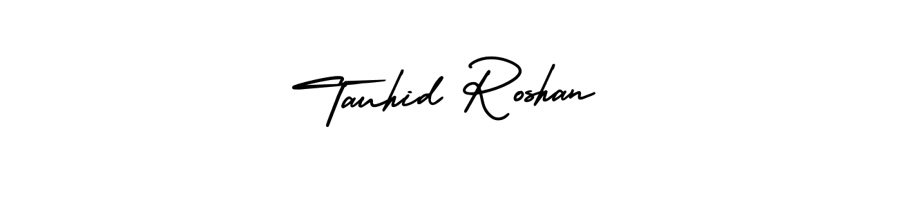 Design your own signature with our free online signature maker. With this signature software, you can create a handwritten (AmerikaSignatureDemo-Regular) signature for name Tauhid Roshan. Tauhid Roshan signature style 3 images and pictures png