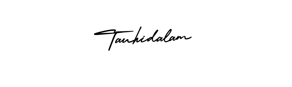 AmerikaSignatureDemo-Regular is a professional signature style that is perfect for those who want to add a touch of class to their signature. It is also a great choice for those who want to make their signature more unique. Get Tauhidalam name to fancy signature for free. Tauhidalam signature style 3 images and pictures png