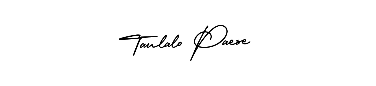 Design your own signature with our free online signature maker. With this signature software, you can create a handwritten (AmerikaSignatureDemo-Regular) signature for name Taulalo Paese. Taulalo Paese signature style 3 images and pictures png