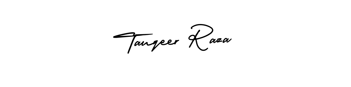 Similarly AmerikaSignatureDemo-Regular is the best handwritten signature design. Signature creator online .You can use it as an online autograph creator for name Tauqeer Raza. Tauqeer Raza signature style 3 images and pictures png