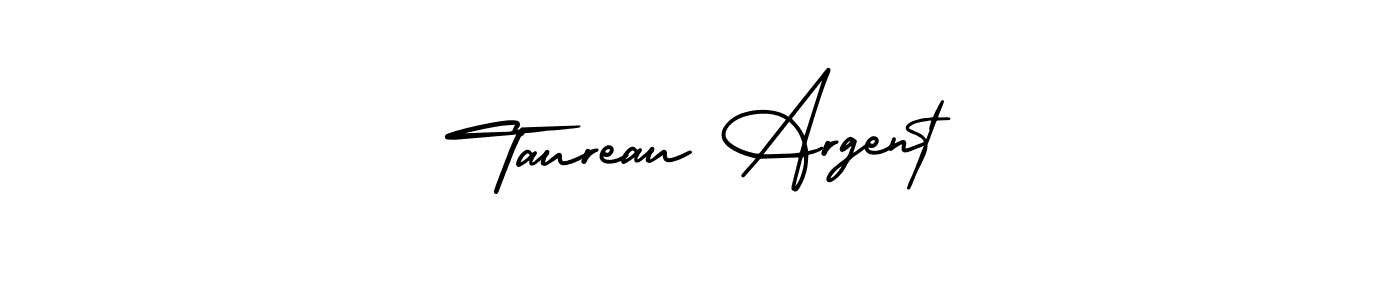 You should practise on your own different ways (AmerikaSignatureDemo-Regular) to write your name (Taureau Argent) in signature. don't let someone else do it for you. Taureau Argent signature style 3 images and pictures png
