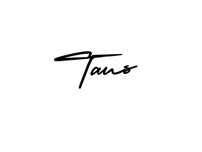 How to make Taus signature? AmerikaSignatureDemo-Regular is a professional autograph style. Create handwritten signature for Taus name. Taus signature style 3 images and pictures png