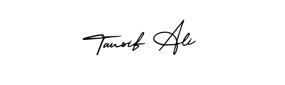 Make a beautiful signature design for name Tausif Ali. With this signature (AmerikaSignatureDemo-Regular) style, you can create a handwritten signature for free. Tausif Ali signature style 3 images and pictures png