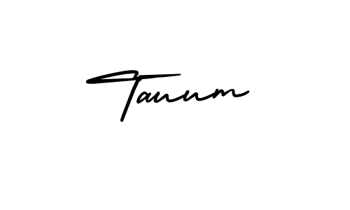 Design your own signature with our free online signature maker. With this signature software, you can create a handwritten (AmerikaSignatureDemo-Regular) signature for name Tauum. Tauum signature style 3 images and pictures png