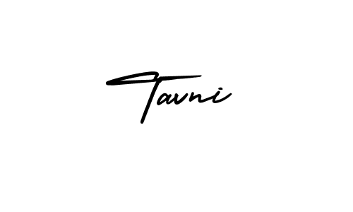 Use a signature maker to create a handwritten signature online. With this signature software, you can design (AmerikaSignatureDemo-Regular) your own signature for name Tavni. Tavni signature style 3 images and pictures png