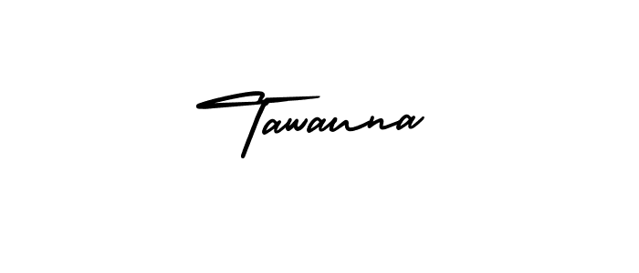 Create a beautiful signature design for name Tawauna. With this signature (AmerikaSignatureDemo-Regular) fonts, you can make a handwritten signature for free. Tawauna signature style 3 images and pictures png