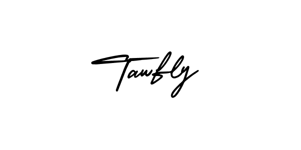 How to make Tawfly name signature. Use AmerikaSignatureDemo-Regular style for creating short signs online. This is the latest handwritten sign. Tawfly signature style 3 images and pictures png