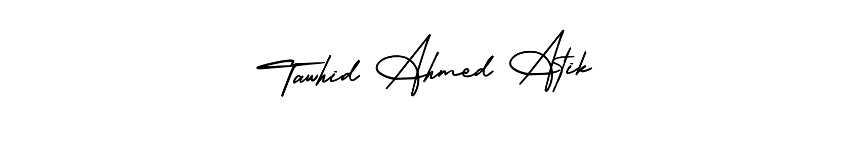 You can use this online signature creator to create a handwritten signature for the name Tawhid Ahmed Atik. This is the best online autograph maker. Tawhid Ahmed Atik signature style 3 images and pictures png