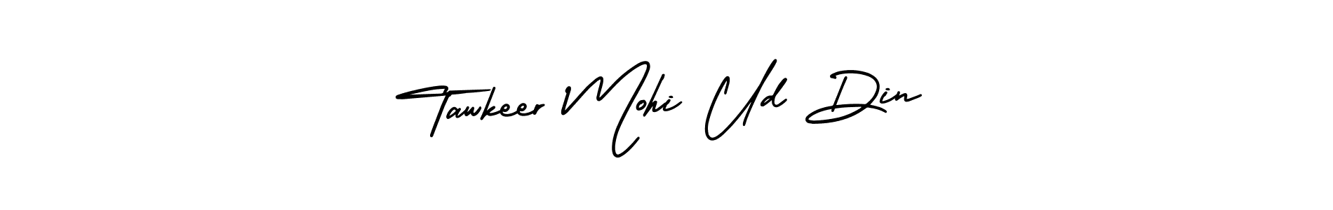 Tawkeer Mohi Ud Din stylish signature style. Best Handwritten Sign (AmerikaSignatureDemo-Regular) for my name. Handwritten Signature Collection Ideas for my name Tawkeer Mohi Ud Din. Tawkeer Mohi Ud Din signature style 3 images and pictures png