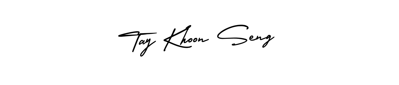 How to make Tay Khoon Seng signature? AmerikaSignatureDemo-Regular is a professional autograph style. Create handwritten signature for Tay Khoon Seng name. Tay Khoon Seng signature style 3 images and pictures png