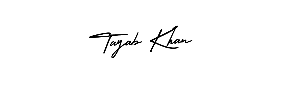 AmerikaSignatureDemo-Regular is a professional signature style that is perfect for those who want to add a touch of class to their signature. It is also a great choice for those who want to make their signature more unique. Get Tayab Khan name to fancy signature for free. Tayab Khan signature style 3 images and pictures png