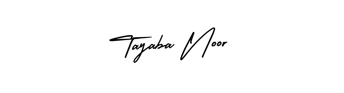 AmerikaSignatureDemo-Regular is a professional signature style that is perfect for those who want to add a touch of class to their signature. It is also a great choice for those who want to make their signature more unique. Get Tayaba Noor name to fancy signature for free. Tayaba Noor signature style 3 images and pictures png