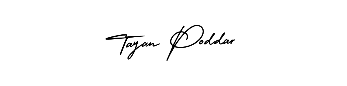 Make a beautiful signature design for name Tayan Poddar. With this signature (AmerikaSignatureDemo-Regular) style, you can create a handwritten signature for free. Tayan Poddar signature style 3 images and pictures png